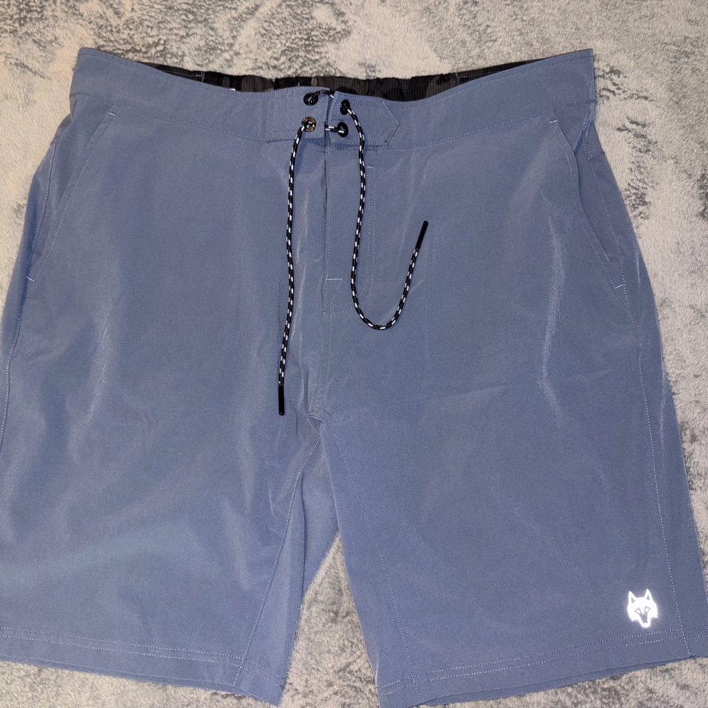 Men's Athletic Shorts in Grayish Blue by Greyson